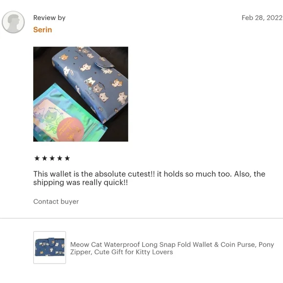 Waterproof Corgi Long Snap Fold Wallet Purse Coin Pouch - Picture 6 of 9